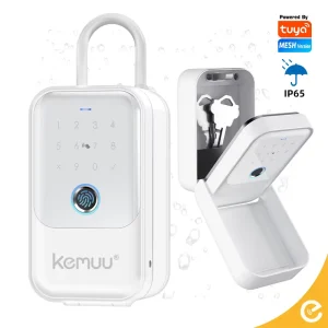 App Fingerprint Code Key Unlock Smart Key Storage Lock Box Smart Wall Mounted IP65 Waterproof