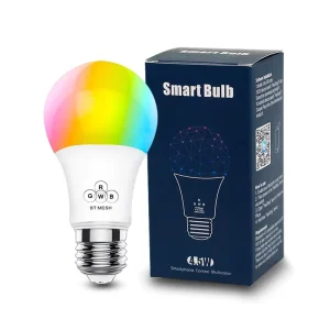 Smart Life App-Controlled RGB LED Bulb, E27/E26, Wi-Fi Dimmable Color-Changing Light for Smart Homes