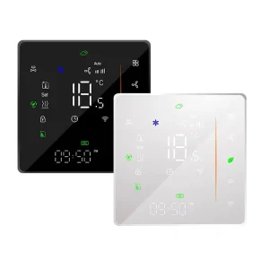 App Smart LED Digital Display Auto Focus Temperature Controller Switch Wifi Smart Fan Coil Controller for AC Hospitals