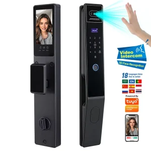 App Smart Lock WiFi 3D Face Recognition Video Monitoring Intercom Door Lock