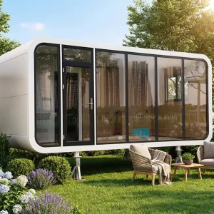 Apple Cabin Capsule House 20FT Garden Office Pod Prefab Home Ready to Use Plug and Play Insulated Office Garden Room