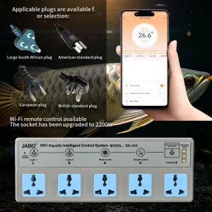 Aquarium Smart Power Strip Ai5 WiFi Mobile APP Remote Control Programmable Timing Socket for Aquarium Devices