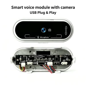 Array Microphone All-in-one Module with USB Conference Camera DNN Noise Reduction Echo Cancellation No Driver Needed