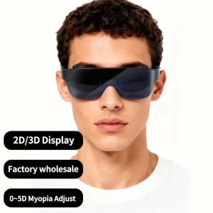 Augmented Reality Ar Glasses Vr Ar Smart Glasses Play 4K Movie Lightweight Portable Design for Gaming Travel Productivity