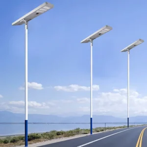 Auto Cleaning All in One Solar Street Light IP65 Waterproof Motion Sensor Outdoor LED Solar Road Light for Highway Parking Lot