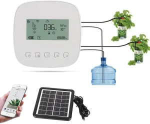 Automatic Micro Smart Wifi Intelligent Solar Drip Irrigation Kit Indoor Plant Self Watering Timer Device System