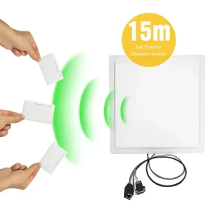 Automatic UHF RFID Smart Identification 15 Meter Long Range 865~868MHz Antenna UHF Reader WG RS485 For Parking Management System
