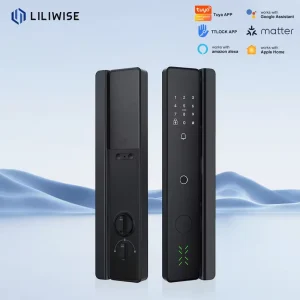 Automatic Wifi Smart Fingerprint Door Lock Hotel Lock Digital Touch Screen Keypad Code Push Pull Smart Lock