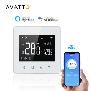 Avatto WT198 Smart Tuay WiFi Wireless Thermostat Programmable Electric Wifi Water Gas Boiler Smart Wifi Thermostat