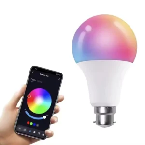 B22 A60 Smart LED Bulb, RGBCW Control, E27 Smart Lamp, Tuya 9W RGB Color LED Smart Bulb