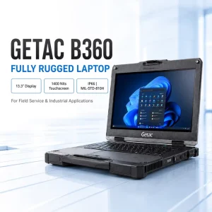 B360 G3 13.3 Inch Fully Rugged Laptop 1400 Nit Touchscreen IP66 Windows 11 Pro for Field Service