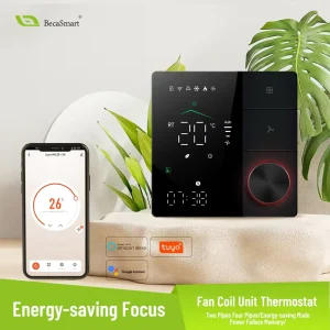 BAC-18 Programmable WiFi APP Control, Voice Control Compatible Alexa Google Home, Energy Saving Smart Fan Coil Thermostat