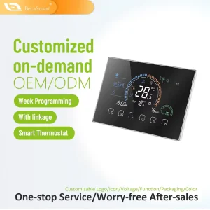 BAC 8000 Smart Zwave Tuya HVAC Thermostat Wifi Google Nest Compatible Fan Coil Programmable Thermostat