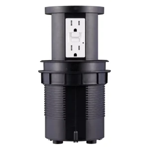 BAREP Pop Up Power Outlet with GFCI 15A 125V CETLus for Kitchen Island Conference Table In Desk Countertop OEM