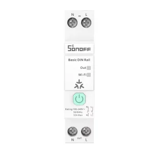 BASIC-1GSP Basic DIN Rail Matter Over WiFi Version Load 32A Energy Electricity Bill Tracking Matter Compatible Apple Home