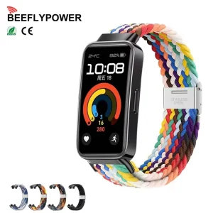 BEEFLYPOWER Factory Price Smart Watch Woven Nylon Strap Sport Loop Accessory Bracelet for 8 9 10 Series