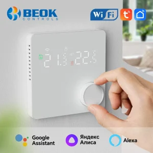 BEOK Digital WiFi Smart Room Thermostat with LED Display for APP Remote Control Energy Saving