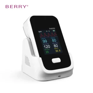 BERRY PM6100 Electric Smart Automatic Home Care Handheld Vital Signs Monitor Hospital Use Multiparameter Portable Bluetooth