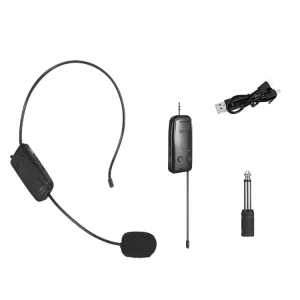 BEWIN WX26 2.4G Mini Portable Wireless Headset Microphone Speaker for Teachers Speech Wide Range Conference Microphone