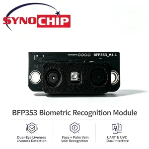 BFP353 Binocular Liveness Face Recognition Module Dual Lens Biometric Camera LCD Display USB Powered Cloud Access Control