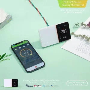 BHT-005 Smart Wi-Fi Controlled Room Electric Water Heating Temperature Thermostat Compatible with Alexa Google Home