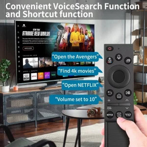 BN59-01357F Solar Voice Remote Control Replacement Use for Frame Smart TV Remote with Rechargeable Solar Cell