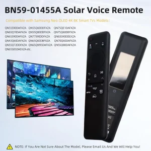 BN59 01455A Voice Remote Control Use for Samsung Smart TV QLED TV Series S95C LS03D QN50 QN55 QN60 QN65 QN70 QN80 QN85