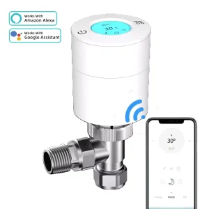 BODE Tuya Zigbee Control Smart Thermostatic Radiator Valve TRV Head Actuator Thermostat for Water Underfloor Heating System