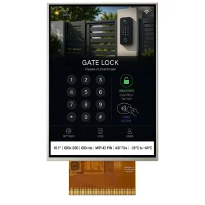 BOE 10.1 Inch IPS LCD Module Embedded Outdoor Smart Intercom 800×1280 600nits MIPI 42 PIN Display Capacitive Touch Wide Temp