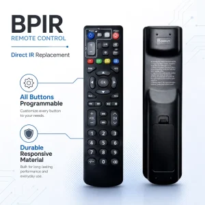 BPIR Universal Learning Remote Control for TV DVD STB Projector All Keys Programmable Custom Logo OEM ODM Professional Factory