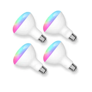 BR30 Smart Bulb Works with Alexa/Google Home/Tuya WiFi 9W SKD E27/B22 RGBW Smart Bulb