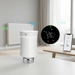 BRT 100 Smart Zigbee TRV Thermostatic ZigBee Gateway Thermostatic Radiator Valve Touch Screen Room Heating for Hotels