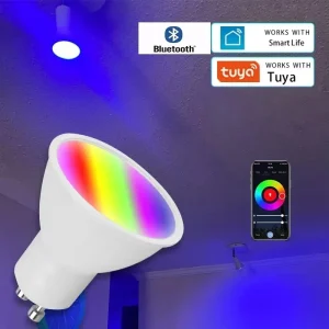 Tuya Smart Life App-Controlled Smart LED BT GU10 Spotlight Bulb Set Sharing