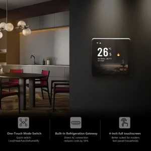 BVRF-L001 4 Inch Energy Saving VRV VRF Smart Thermostat Supports and logo Customization
