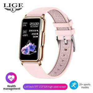 BW0451 Women’s 1.47-inch Smartwatch Chronograph Heart Rate Monitor Blood Pressure Smart Bracelet for Men Connected Phone