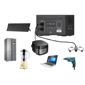 Backup Energy Supply Tragbare Kraftwerk Lifepo4 Battery Bank 1000w Solar Generator 1200w Portable Power Station Powerbank 230v