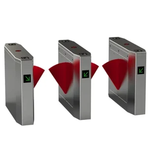 Barrier Technology Intelligent Face ID Access Control System Secure Pedestrian Swing Turnstile