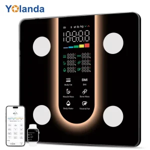 Bathroom Weight Scale Large 25 Body Metrics Lcd Display Electrical Household Smart Body Fat Scale