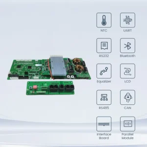 Battery Management System (BMS) with 100A 16S LiFePO4 Protection BMS Board For Home Solar Energy Storage System