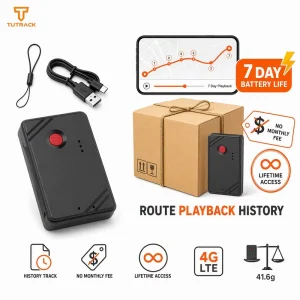 Battery Powered 7 Day Route Playback History No Monthly Fee Lifetime Access Asset Container Tracker Wireless GPS Tracker