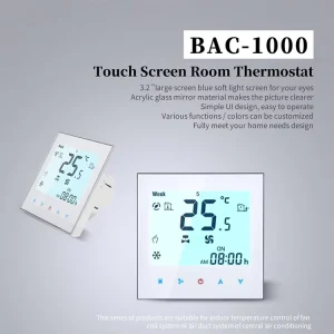 Beca BAC-1000 Central Air Conditioning Fan Coil Touch Screen Programmable Room Smart BACnet Thermostat