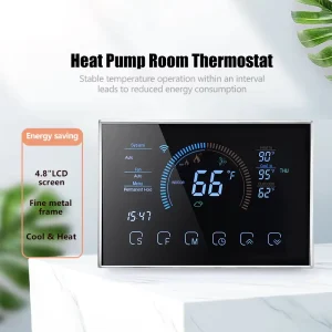Beca BHP 8000 24V Tuya Digital BMS Integration Wireless WIFI APP Voice Control Intelligent Heating Heat Pump Thermostat