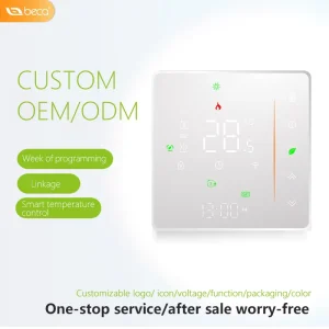 Beca BHT 006 Factory OEM Smart WiFi Thermostat Digital Heating Lora Touch Screen HVAC Systems Graphic Design Contemporary