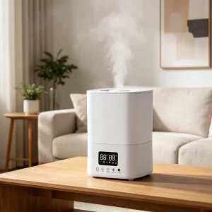 Bedroom Desktop Air Humidifier >4.5L Portable Low Noise Smart Mist with Humidistat for Bedroom Office and Hotel Use