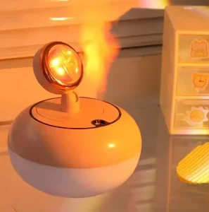 Bedroom Sunset Light Air Nano Mist Humidifier USB Cute Bedside Children Mini Aroma Diffuser With Projection Lamp