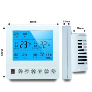 Best Selling Fan Coil WiFi Digital Thermostat for Central AC Heating Units HVAC Systems Part Temperature Controller Thermostat