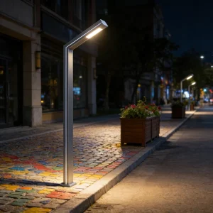 Best Selling IP65 Aluminum Body Waterproof Smart Pole Street Garden Lights Modern LED Warmled Solar Powered for Landscape