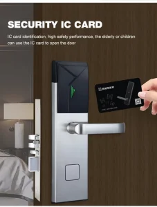 Best Selling Product Security System Locks France Rfid Alexa Keyless Api Hotel Smart Key Card Stainless Steel Door Lock for Home