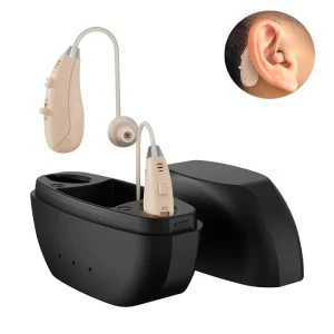 Best Selling Product Smart Health Rechargeable Bte Analog Hearing Aids Behind the Ear Hear