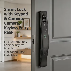 Best Selling Tuya Smart WiFi Lock 3D Facial Recognition Door Lock for Wood Steel Doors Memory Card Data for Apartments Families